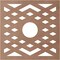 Ekena Millwork Chevron Wood Fretwork Pierced Ceiling Medallion, Wood (Paint Grade), 28"OD x 7 1/4"ID x 3/8"T CMWP28X28X0375CHMF - alternate 4